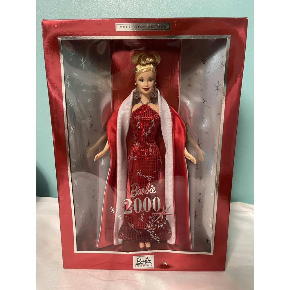 Barbie 2000 Doll Collector Edition NIB Red Gown Mattel Specialty Christmas